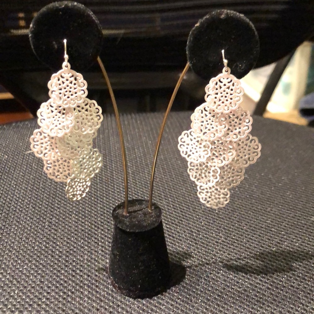 Silver earrings